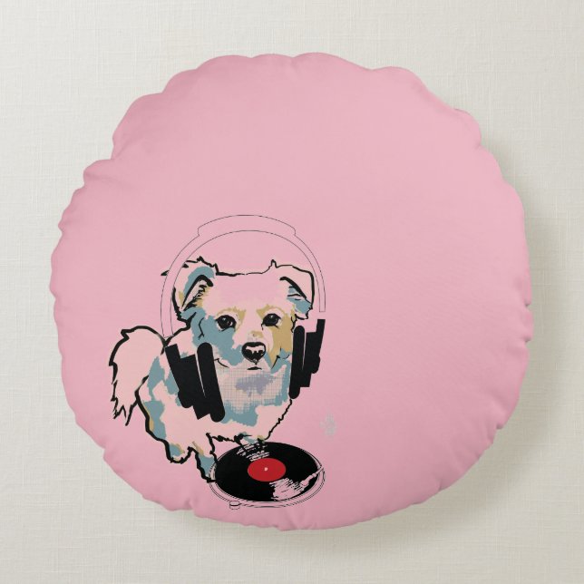 DJ Kato Round Pillow (Front)