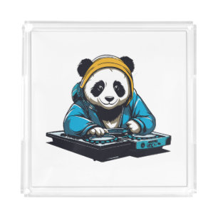 DJ Kawaii Panda Acrylic Tray