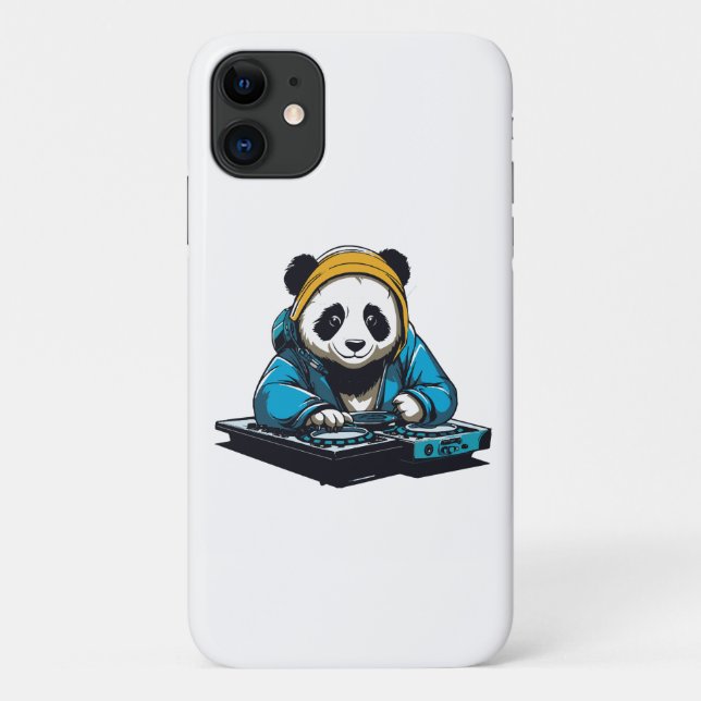 DJ Kawaii Panda Case-Mate iPhone Case (Back)
