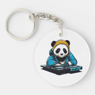 DJ Kawaii Panda Keychain