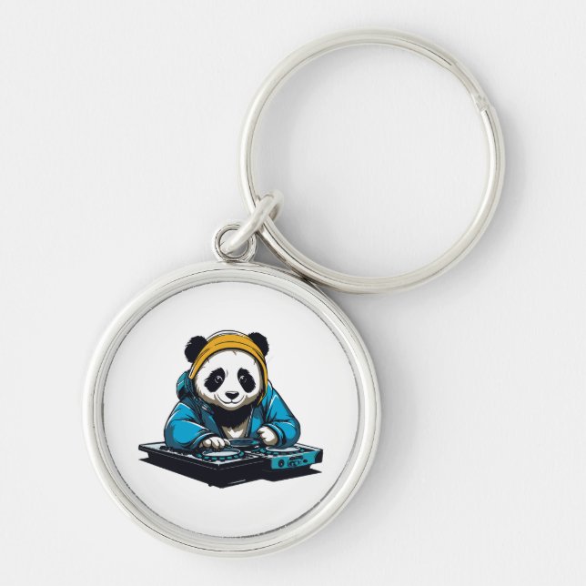 DJ Kawaii Panda Keychain (Front)