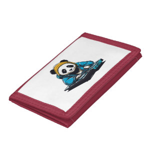 DJ Kawaii Panda Tri-fold Wallet