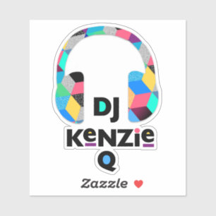 DJ Kenzie Q Cut Vinyl Sticker