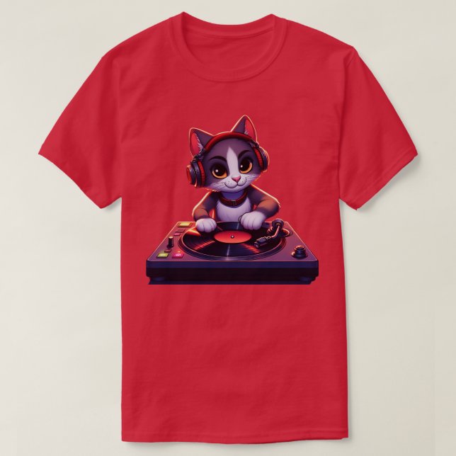 DJ Kitty T-Shirt (Design Front)