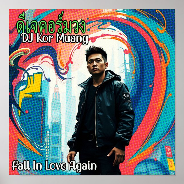 DJ Kor Muang - Fall In Love Again Poster (Front)