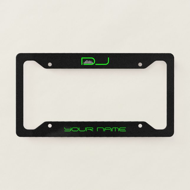 DJ Licence Plate Frame (Front)