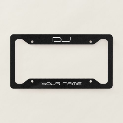 DJ Licence Plate Frame