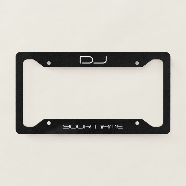 DJ Licence Plate Frame (Front)