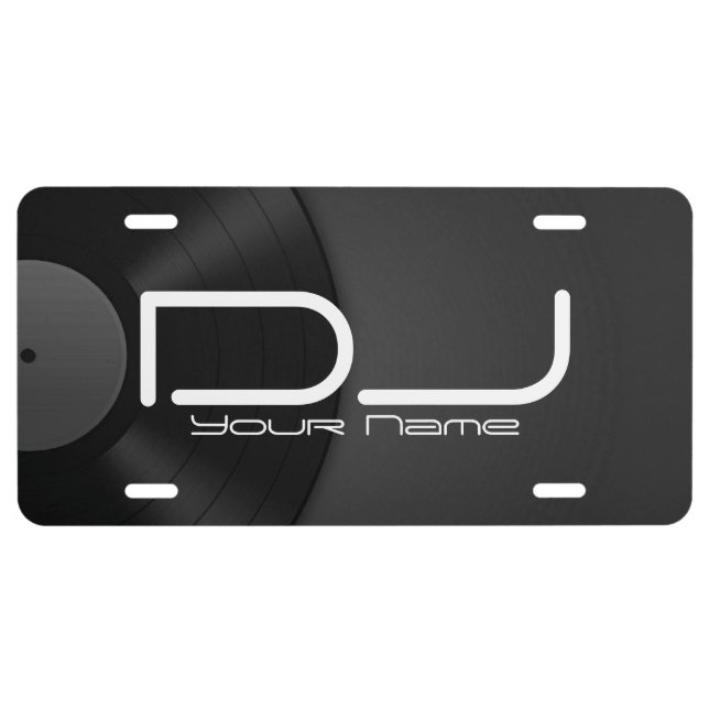 DJ License Plate (Front)