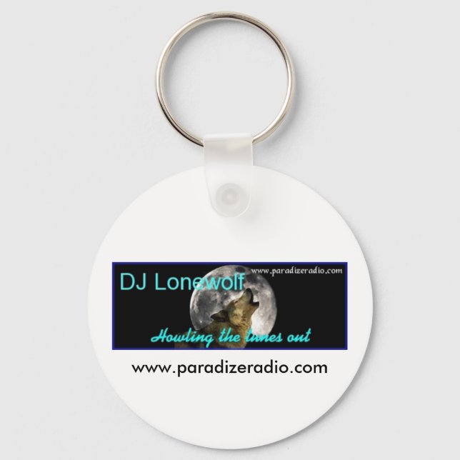 (DJ Lonewolf) Keychain/Keyring Keychain (Front)