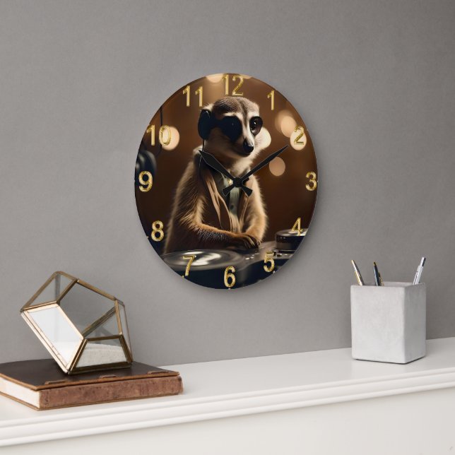 DJ Meerkat: Spinning Tracks in the Savanna, Large Clock (Office)
