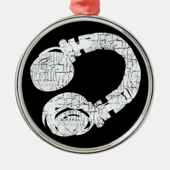 dj metal ornament (Front)