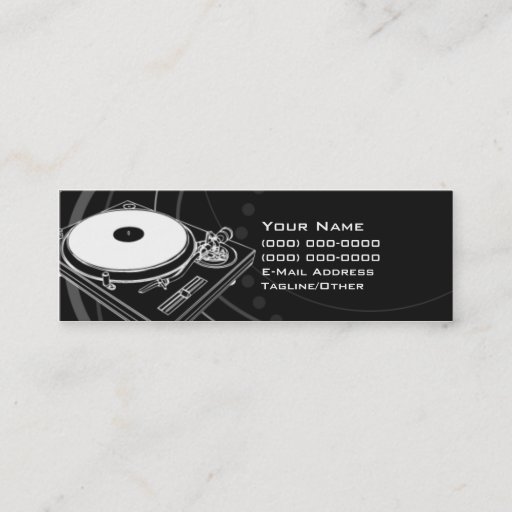 Customizable DJ BUSINESS CARD TEMPLATES