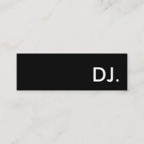 dj. mini business card