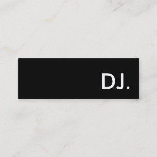 dj. mini business card