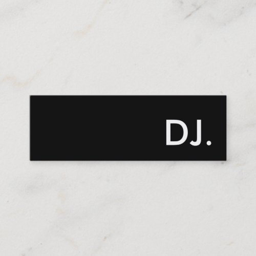 dj. business card template
