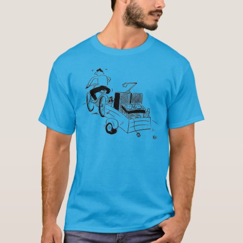 DJ Mobile Disco Record Player Cartoon T_Shirt