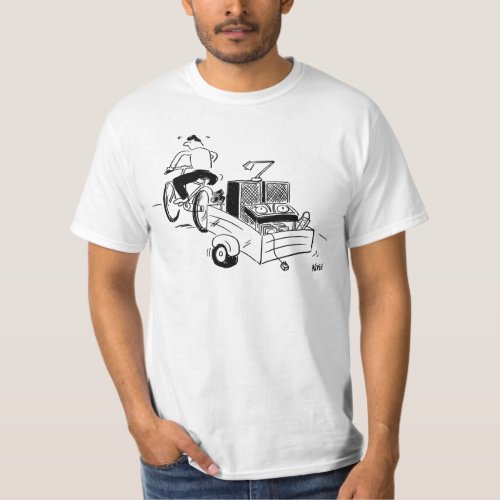 DJ Mobile Disco Record Player Cartoon T_Shirt