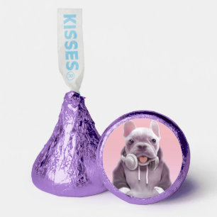 DJ Mode On: Cool French Bulldog with Headphones Hershey®'s Kisses®