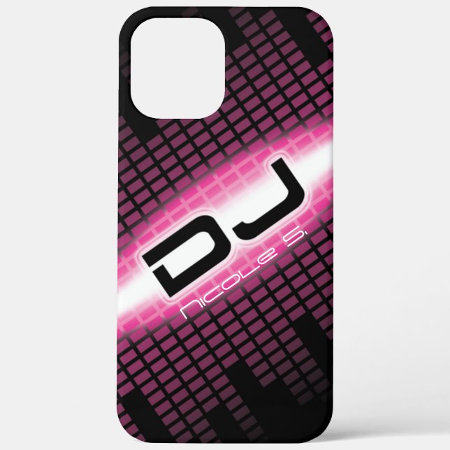 DJ Modern Pink Case (Diagonal) (Back)