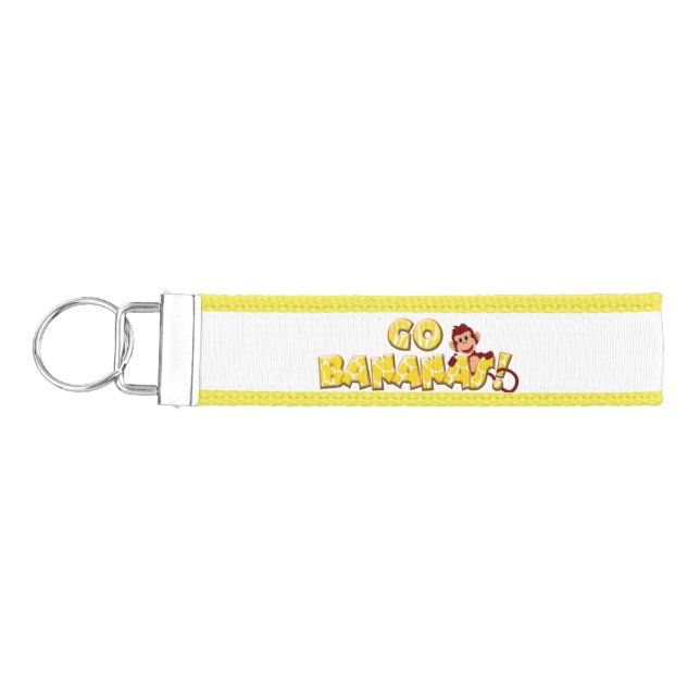 DJ Monker go bananas Wrist Keychain (Keys on Left)