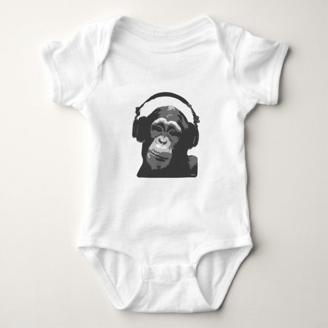 DJ MONKEY BABY BODYSUIT (Front)