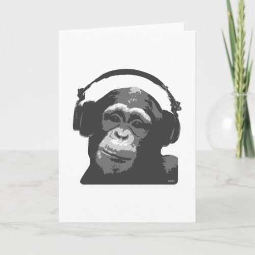 DJ MONKEY CARD