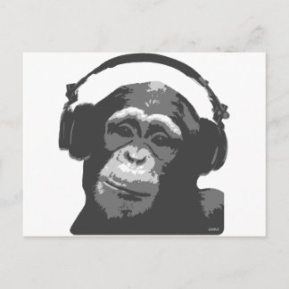 DJ MONKEY POSTCARD