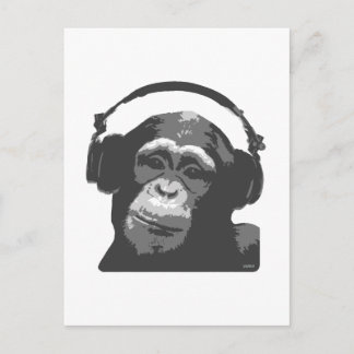 DJ MONKEY POSTCARD
