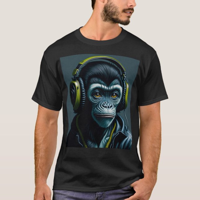 DJ Monkey T-Shirt (Front)
