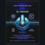 DJ Music and Dance Gig  Flyer<br><div class="desc">Personalized DJ Gig Invitation Flyers versatile for any type of club/association or organization.</div>