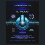 DJ Music and Dance Gig  Flyer<br><div class="desc">Personalized DJ Gig Invitation Flyers versatile for any type of club/association or organization.</div>