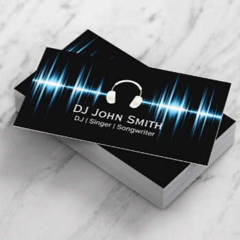 Dj Music Beat Professional Business Card by cardfactory at Zazzle