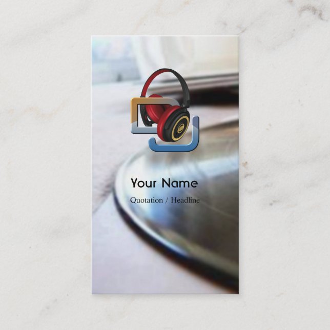 DJ Music Business Card (Front)