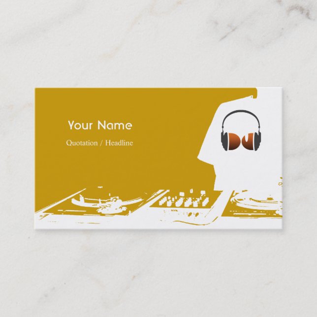 DJ Music Business Card (Front)