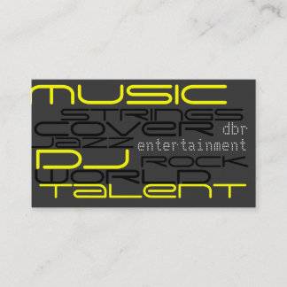 dj music business card