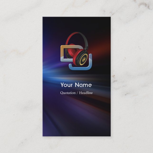 DJ Music Business Card (Front)