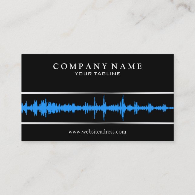 DJ/Music Business Card Template (Front)