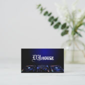 DJ, Music, Club, Business Card (Standing Front)