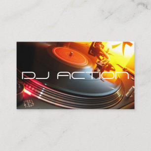 DJ Music Club Entertainment Business Card 