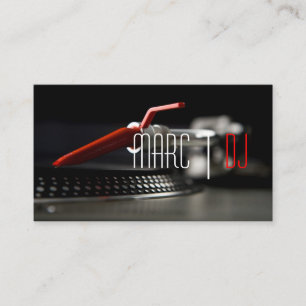 DJ Music Club Entertainment Business Card 