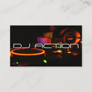 DJ Music Club Entertainment Business Card 