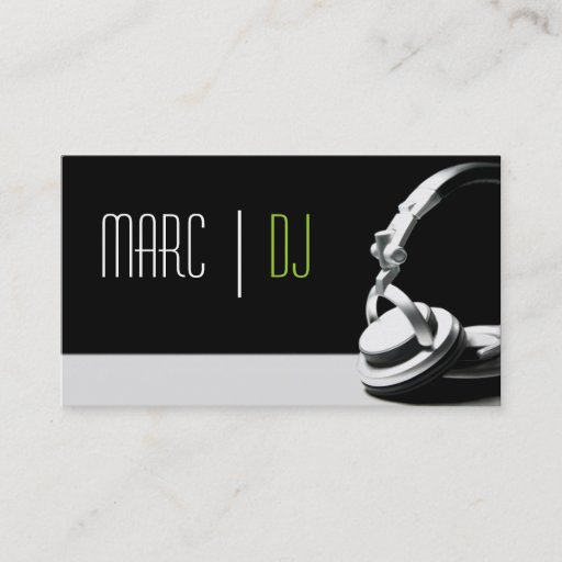 Customizable DJ Music Club Entertainment Business Card î€† î€† î€† î€†