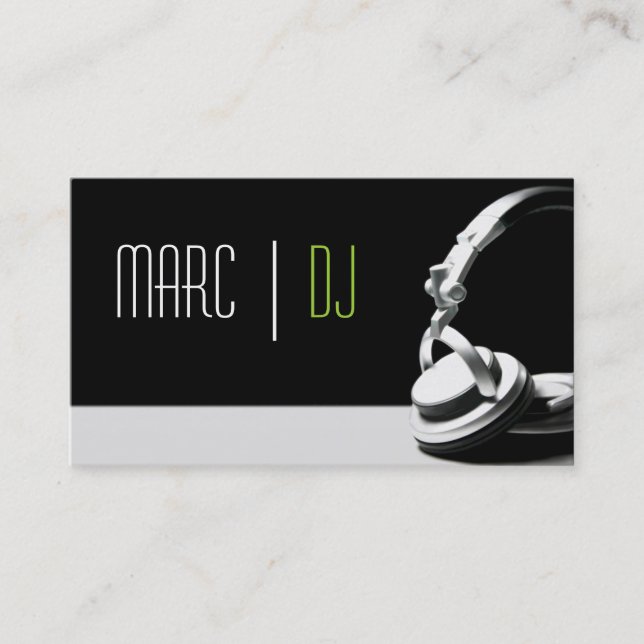 DJ Music Club Entertainment Business Card     (Front)