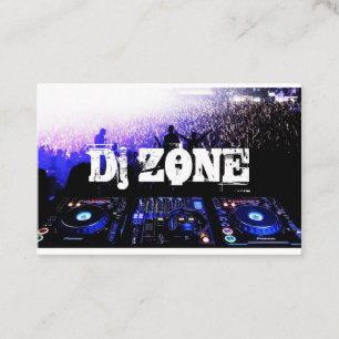 DJ Music Club Entertainment Business Card 