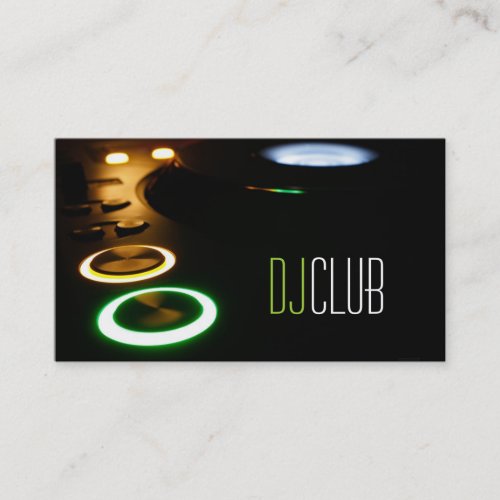 DJ Music Club Entertainment Business Card î€† î€† î€† î€†