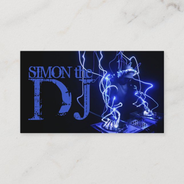 DJ Music Club Entertainment Business Card     (Front)