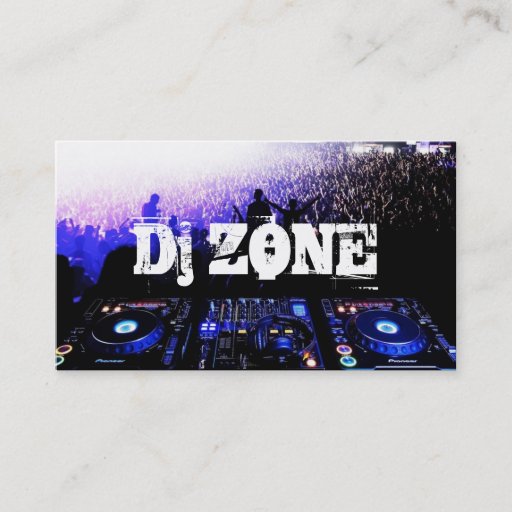 Customizable DJ Music Club Entertainment Business Card î€† î€† î€† î€†