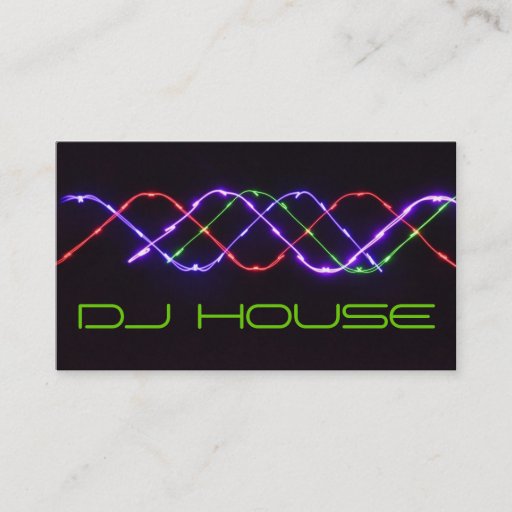 Customizable DJ Music Club Entertainment Business Card î€† î€† î€† î€†