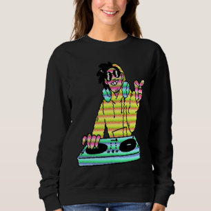 Dj Music  DJ carton Cool Sweatshirt